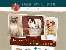 Tablet Screenshot of cortarofarmspethospital.com